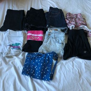 Assorted bundle of summer shorts